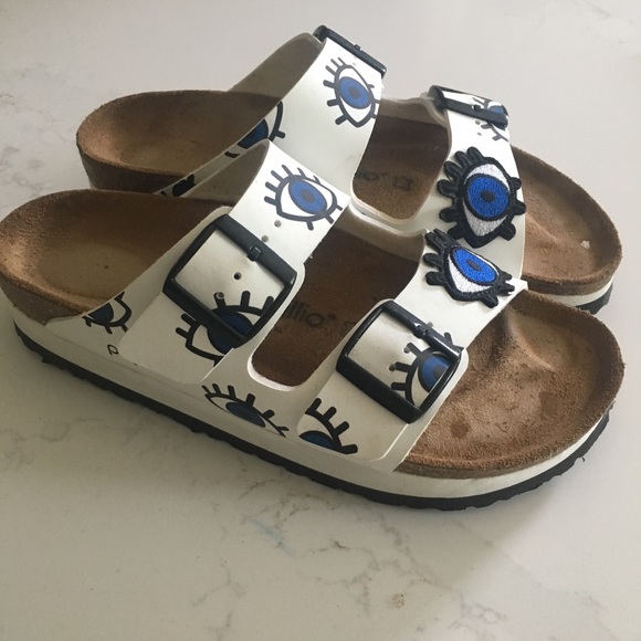 Birkenstock Shoes - Papillio Unisex Daytona Eyes Birko-Flor Sandals